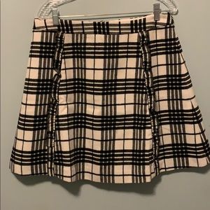 Loft Plaid Fleecy Skirt